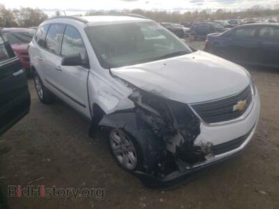 2017 Chevrolet TRAVERSE Traverse L, белый — VIN 1GNKRFED2HJ254464, Copart
