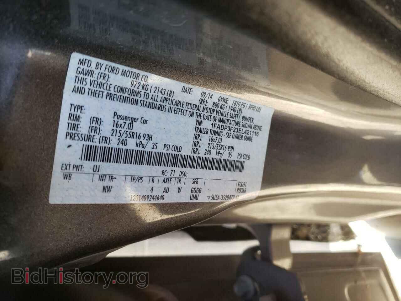 2014 FORD FOCUS - VIN: 1FADP3F23EL421116 - Photo 12