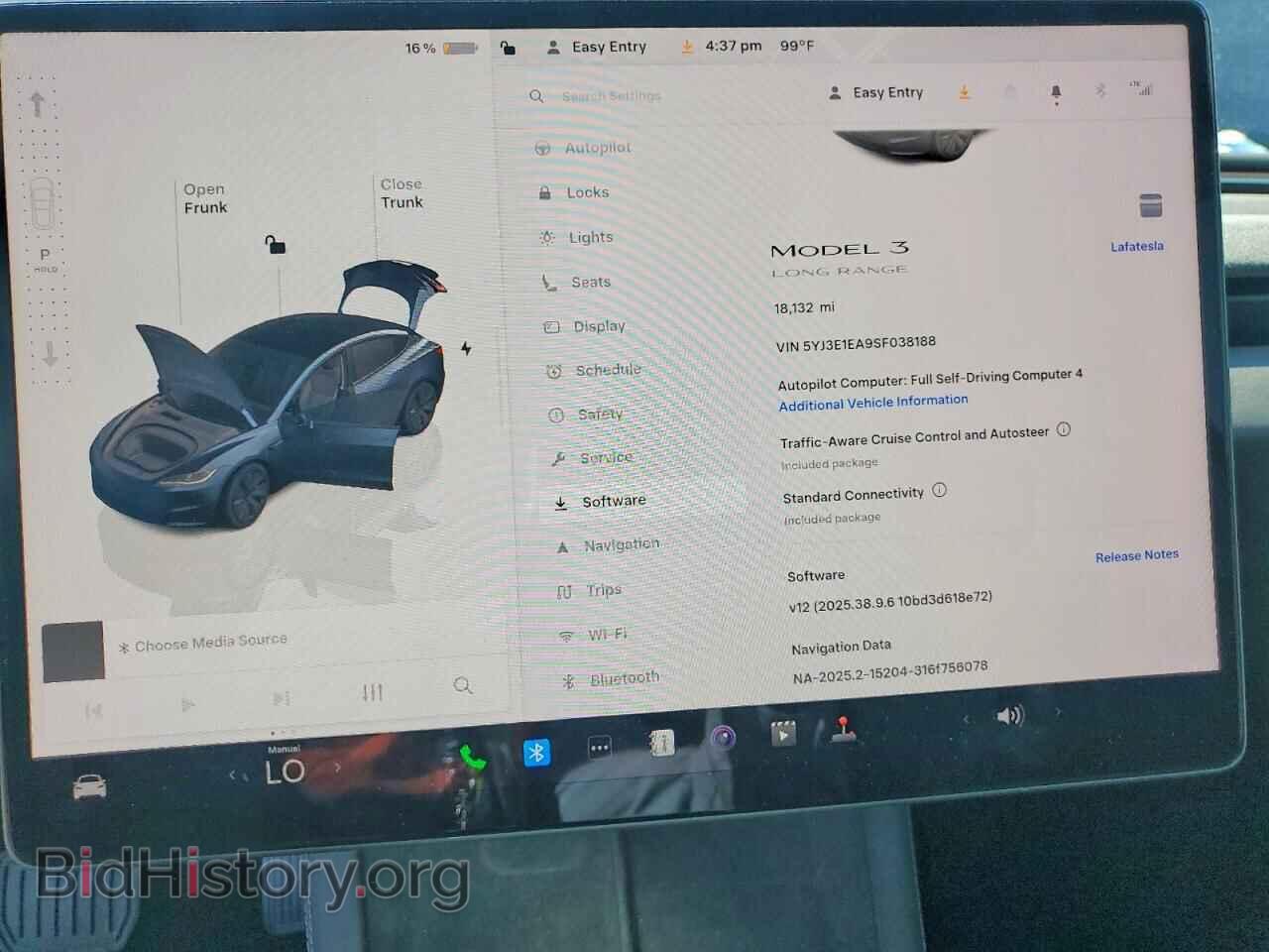 2025 TESLA MODEL 3 - VIN: 5YJ3E1EA9SF038188 - Photo 9
