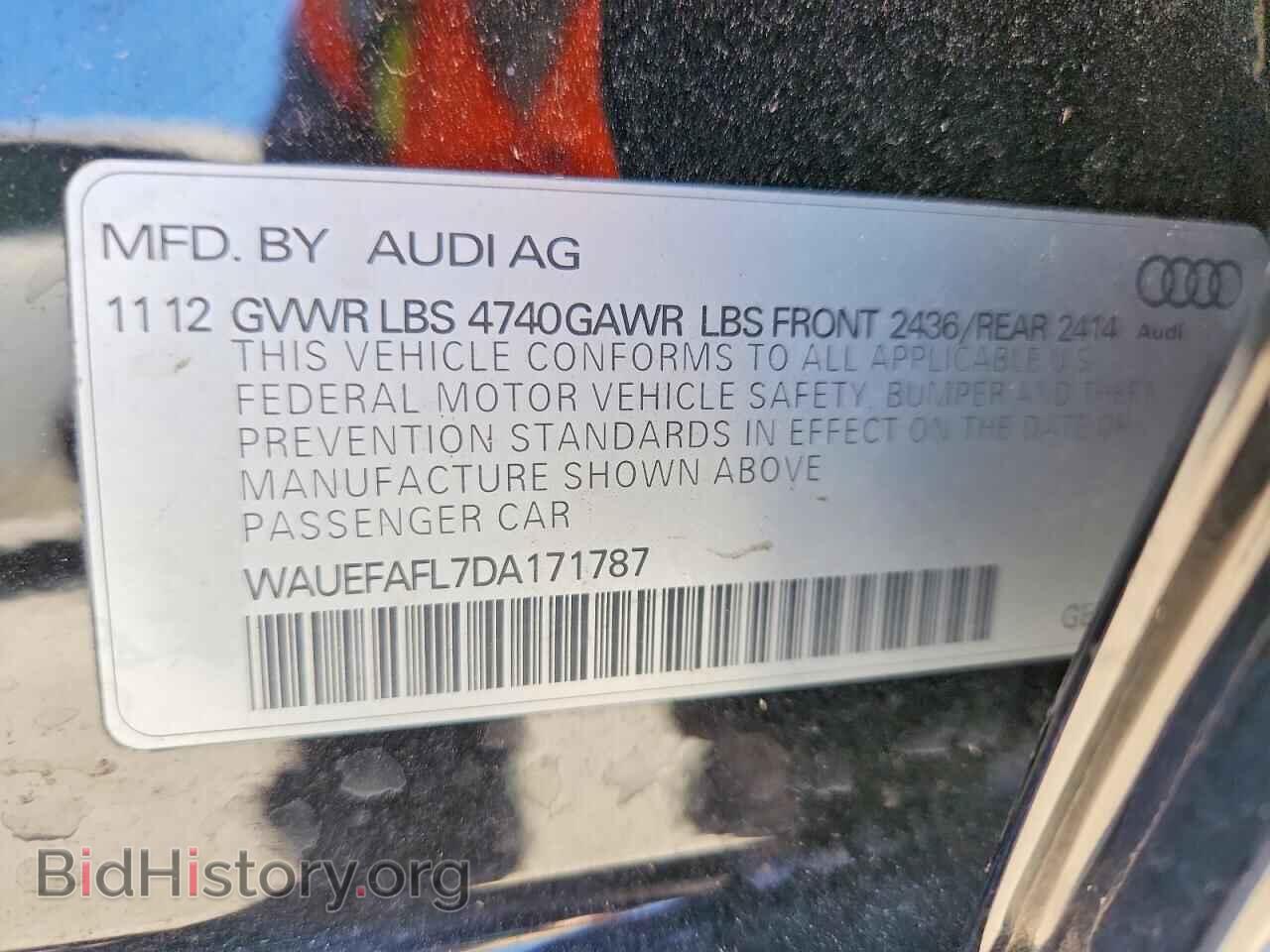 2013 AUDI A4 - VIN: WAUEFAFL7DA171787 - Photo 13