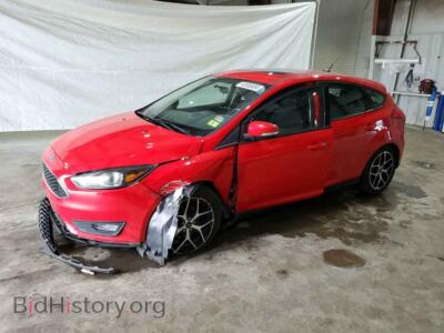 2017 Ford FOCUS SEL, red — VIN 1FADP3M20HL335348, Copart