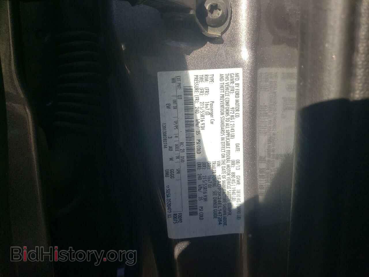 2014 FORD FOCUS - VIN: 1FADP3K24EL147284 - Фото 10