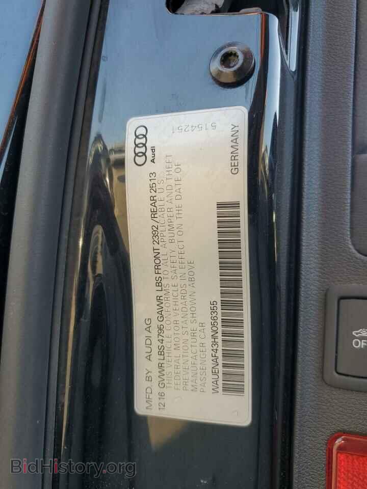2017 AUDI A4 - VIN: WAUENAF43HN056355 - Photo 13