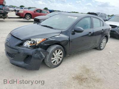 2012 Mazda 3 I, черный — VIN JM1BL1V76C1645410, Copart