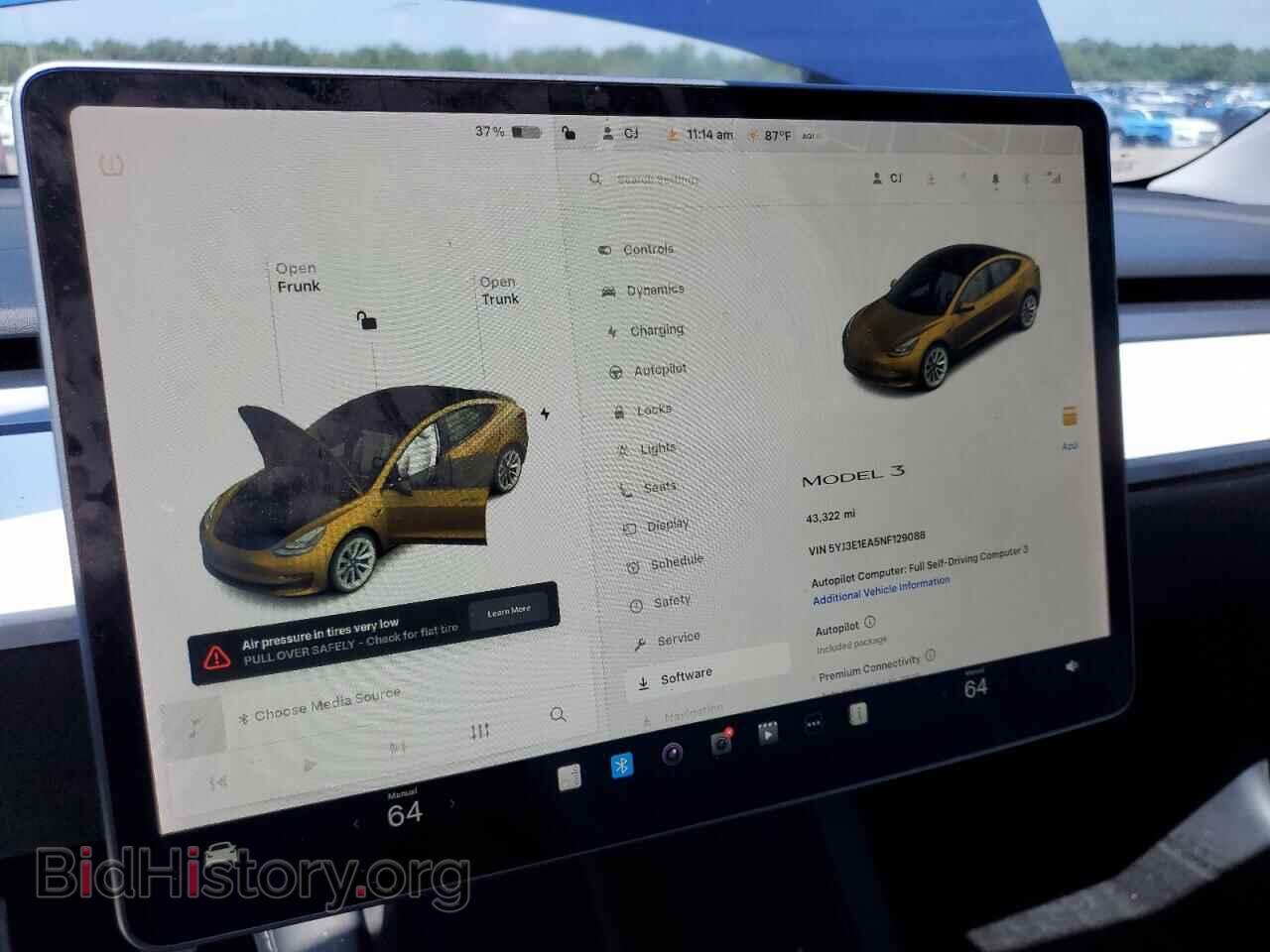 2022 TESLA MODEL 3 - VIN: 5YJ3E1EA5NF129088 - Фото 9