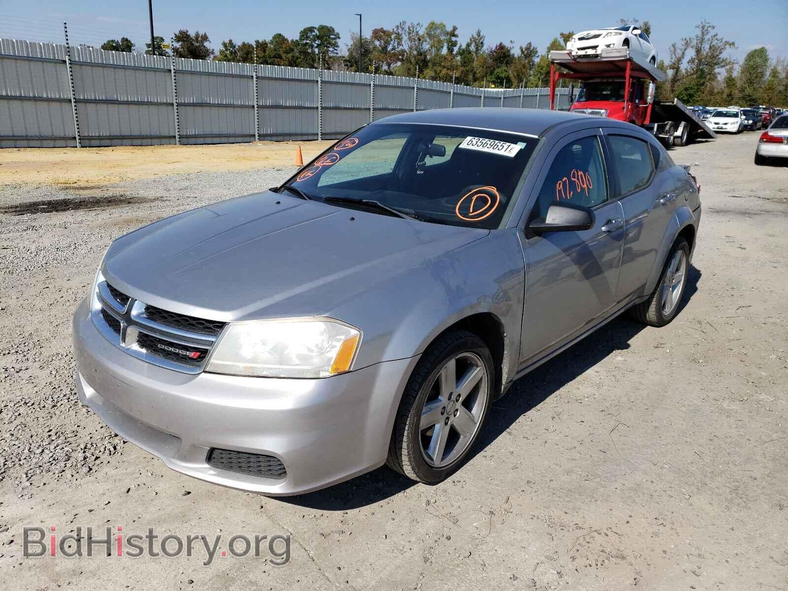2013 DODGE AVENGER - VIN: 1C3CDZAB5DN644385 - Фото 2