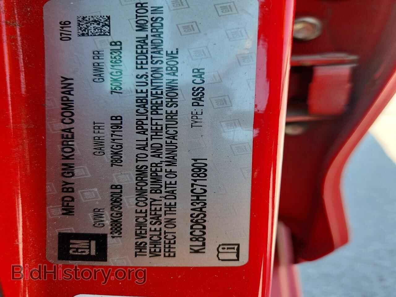 2017 CHEVROLET SPARK - VIN: KL8CD6SA3HC718901 - Photo 12