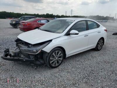 2021 Hyundai ACCENT Limited, белый — VIN 3KPC34A60ME145292, Copart
