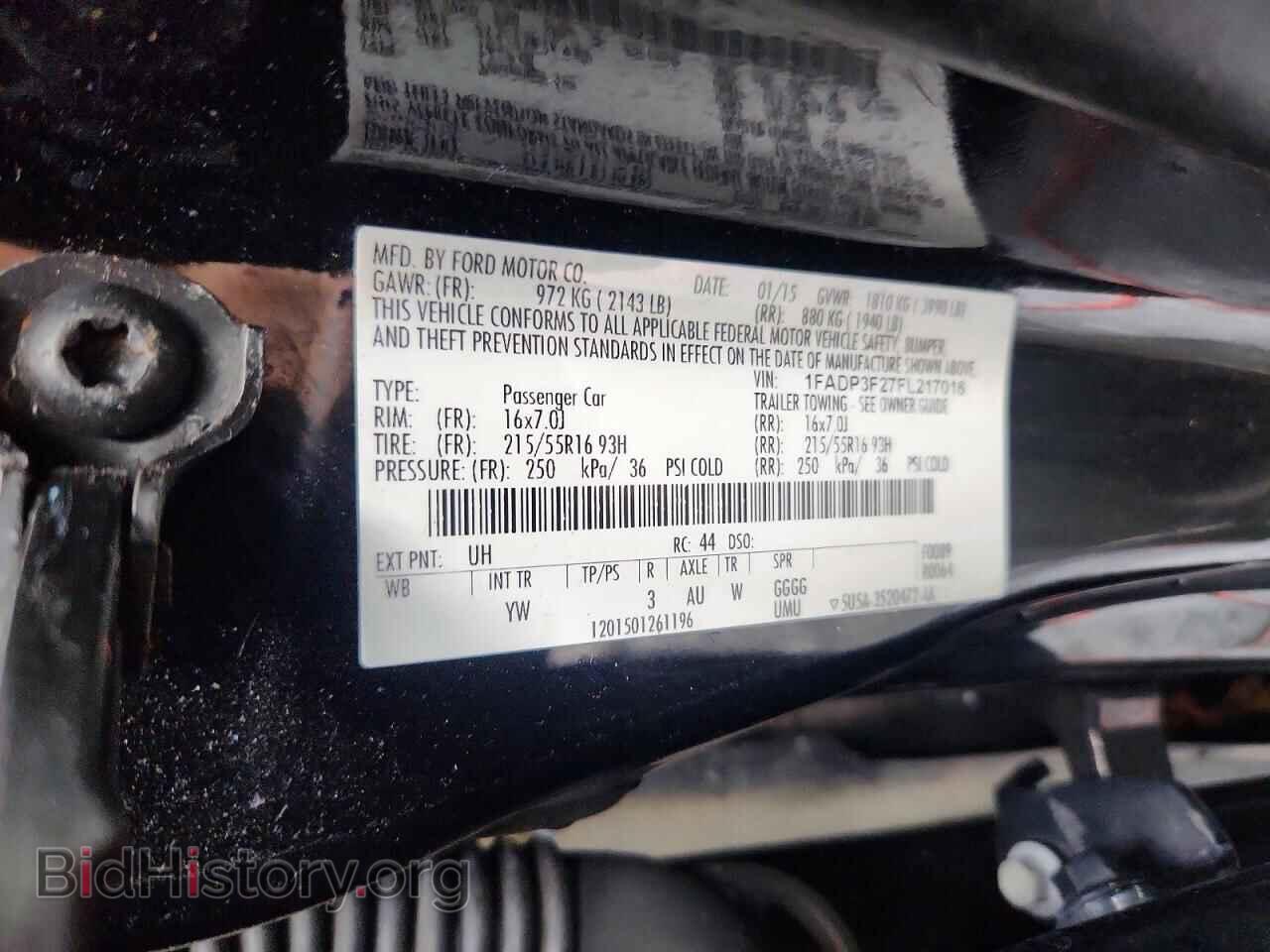 2015 FORD FOCUS - VIN: 1FADP3F27FL217016 - Фото 12