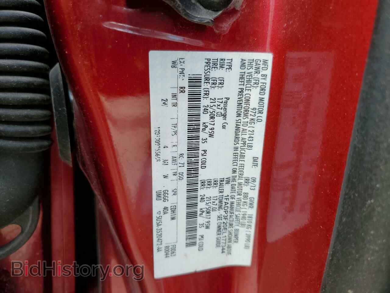 2014 FORD FOCUS - VIN: 1FADP3F20EL177344 - Фото 13
