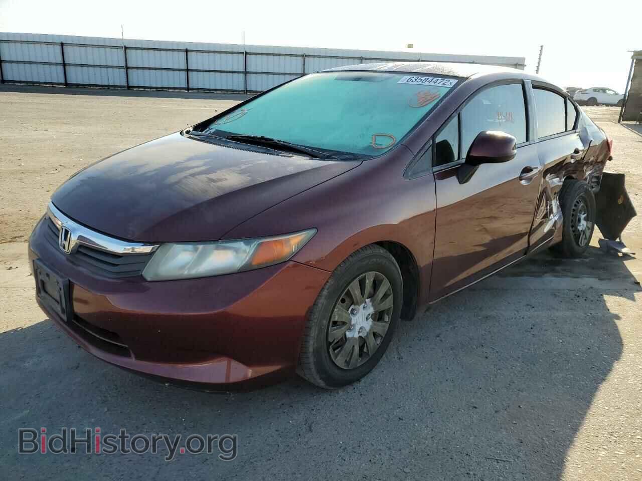 2012 HONDA CIVIC - VIN: 19XFB2F58CE355707 - Фото 2