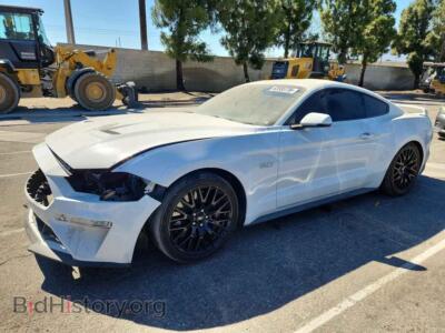 2019 Ford MUSTANG GT, белый — VIN 1FA6P8CF3K5169218, Copart