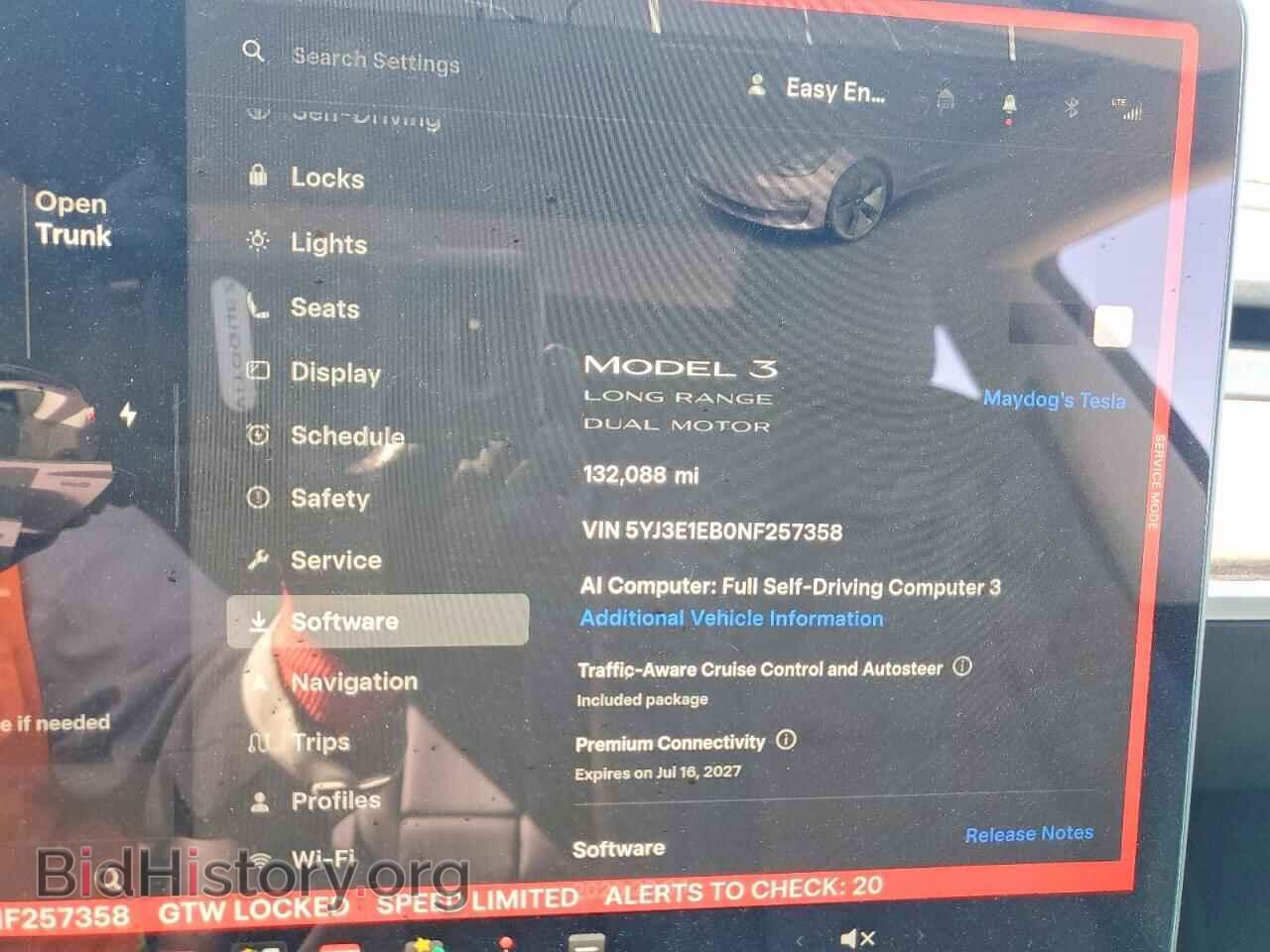 2022 TESLA MODEL 3 - VIN: 5YJ3E1EB0NF257358 - Фото 9