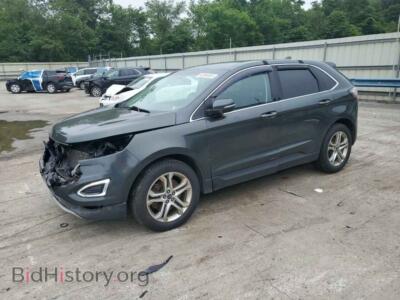 2015 Ford EDGE Titanium, зеленый — VIN 2FMTK3K83FBB42910, Copart
