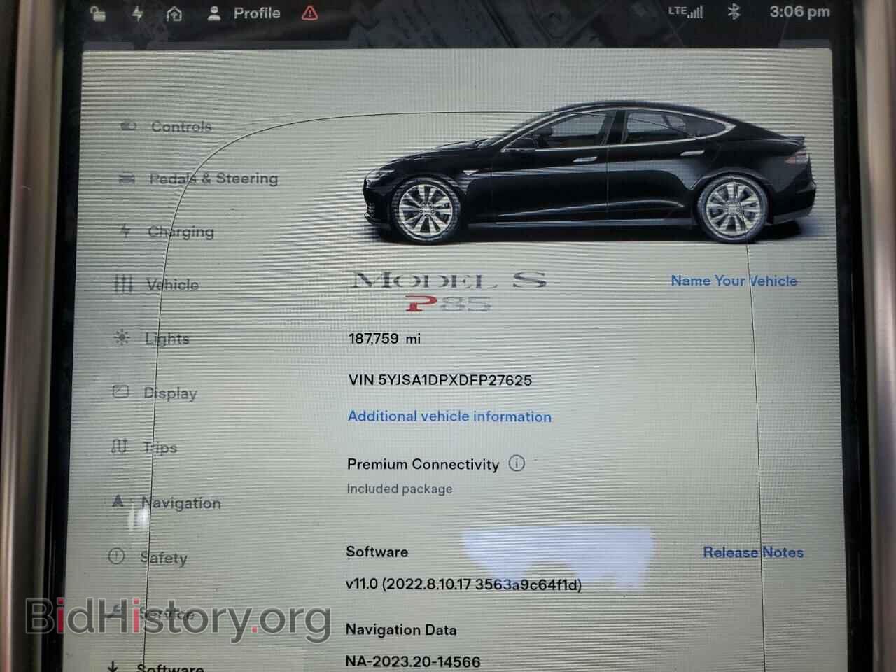 2013 TESLA MODEL S - VIN: 5YJSA1DPXDFP27625 - Фото 9