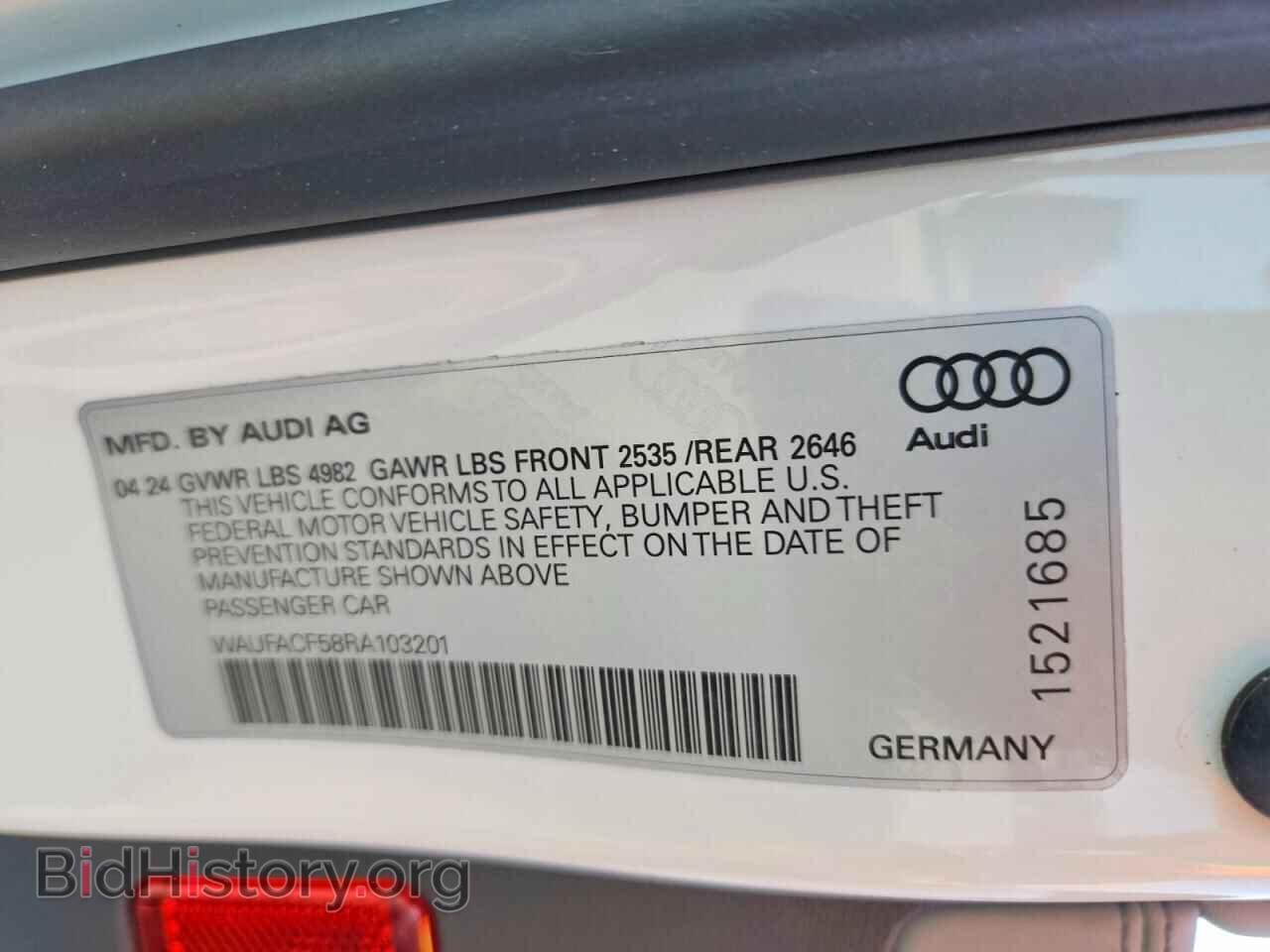 2024 AUDI A5 - VIN: WAUFACF58RA103201 - Photo 12