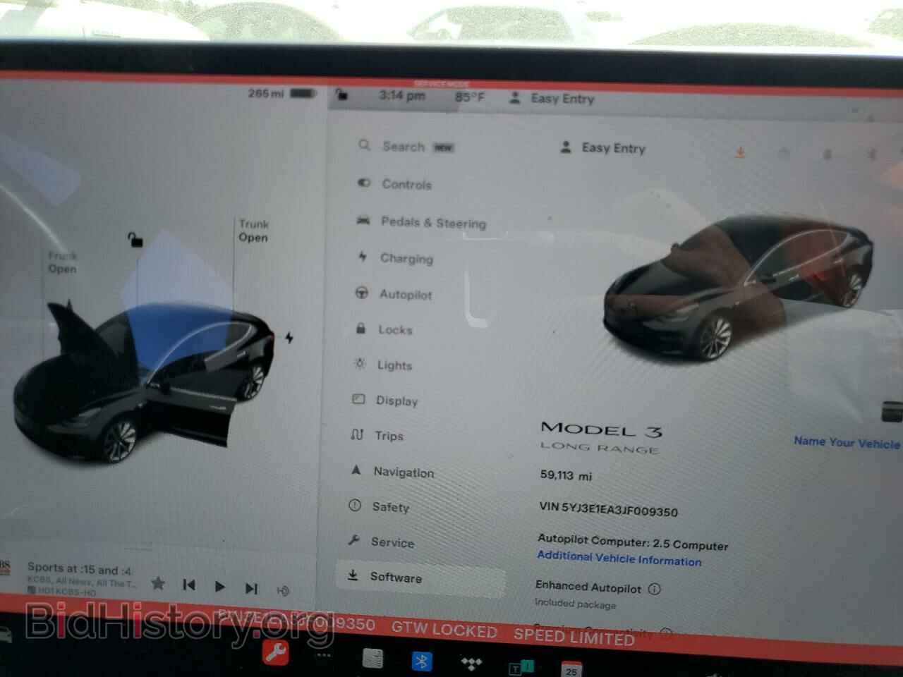 2018 TESLA MODEL 3 - VIN: 5YJ3E1EA3JF009350 - Фото 9