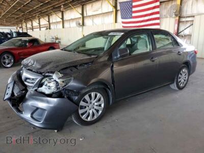 2013 Toyota COROLLA LE, gray — VIN 5YFBU4EE4DP090919, Copart