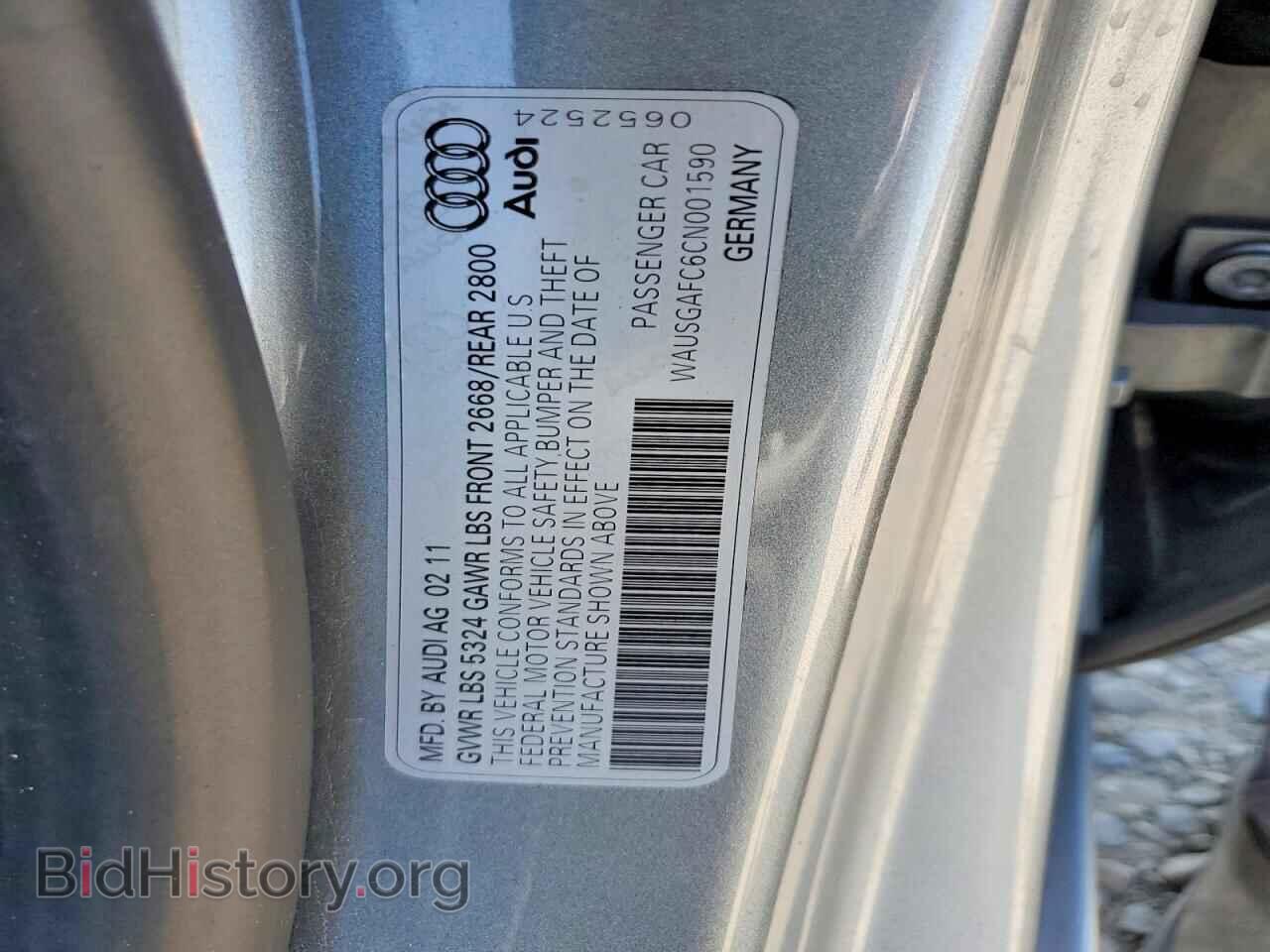 2012 AUDI A7 - VIN: WAUSGAFC6CN001590 - Photo 12