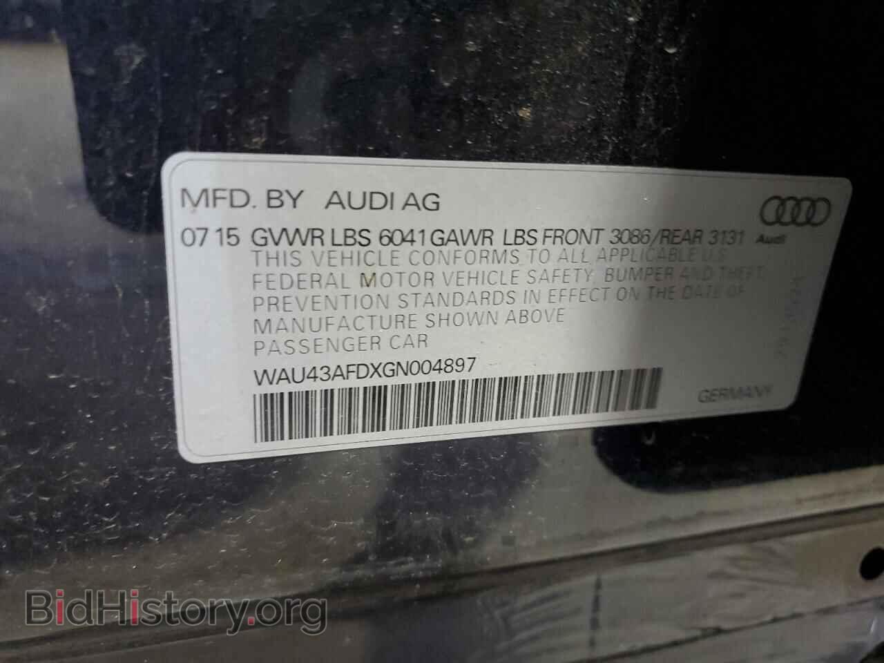 2016 AUDI A8 - VIN: WAU43AFDXGN004897 - Фото 13