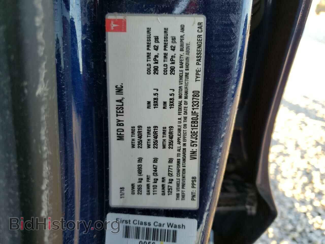2018 TESLA MODEL 3 - VIN: 5YJ3E1EB0JF133780 - Photo 10