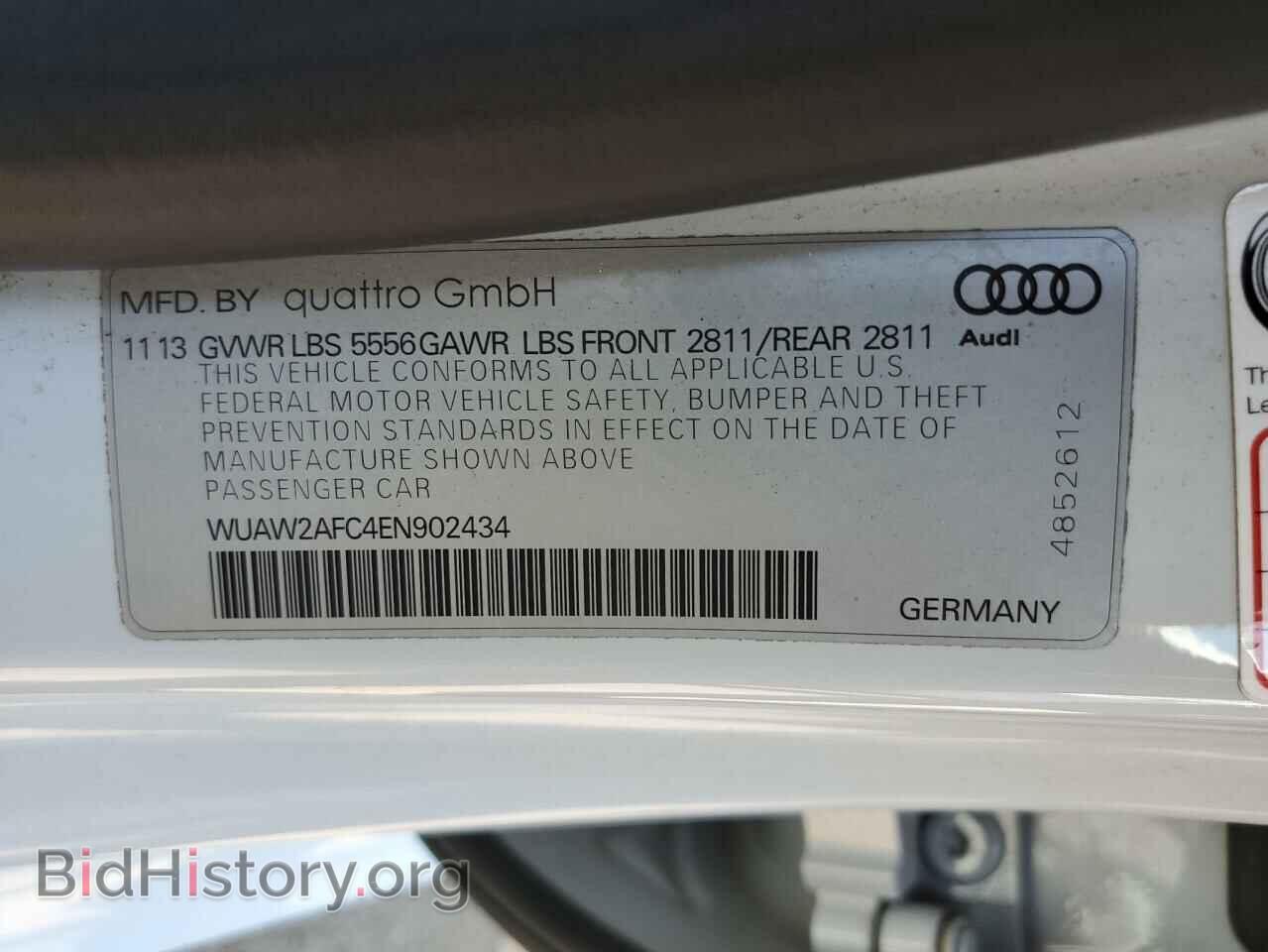 2014 AUDI S7/RS7 - VIN: WUAW2AFC4EN902434 - Фото 12