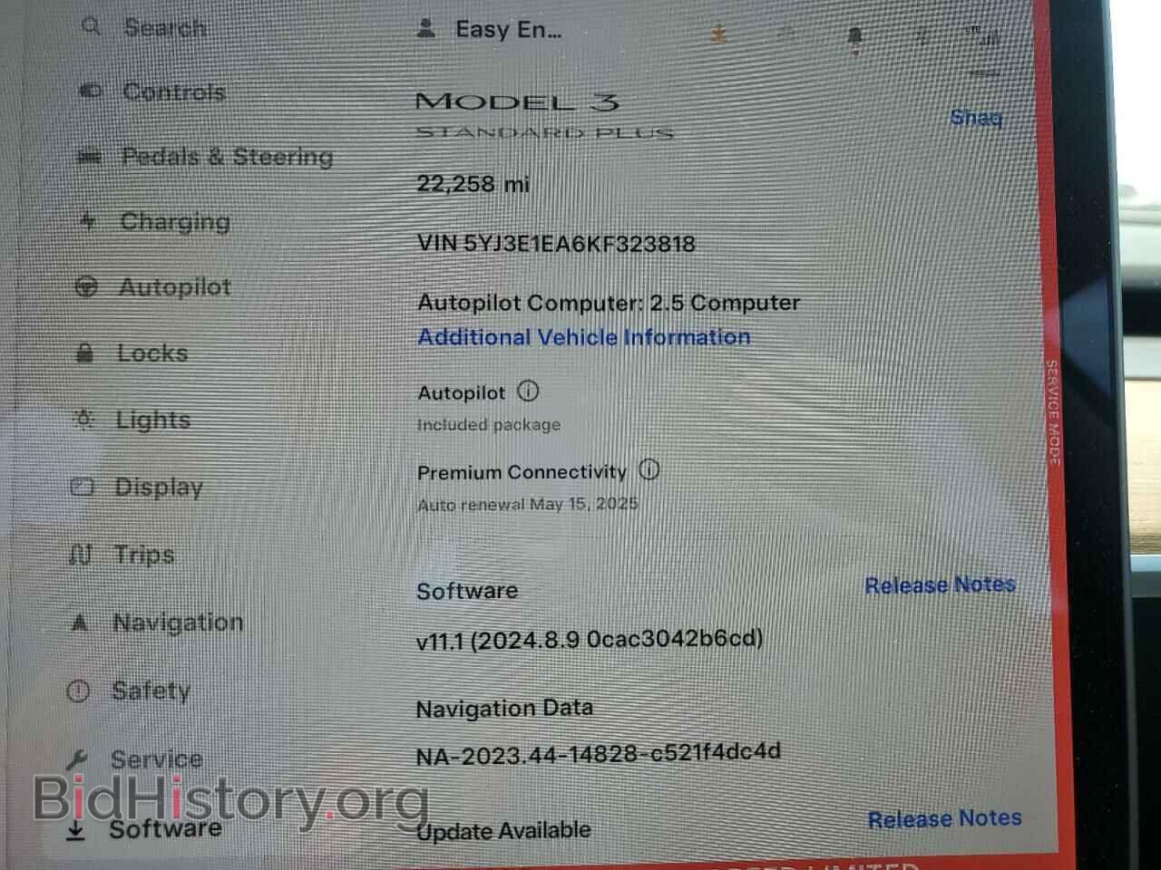 2019 TESLA MODEL 3 - VIN: 5YJ3E1EA6KF323818 - Фото 9