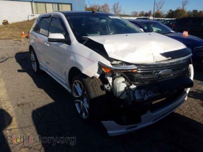 2012 Ford EDGE Edge Sport, white — VIN 2FMDK4AK5CBA57490, Copart