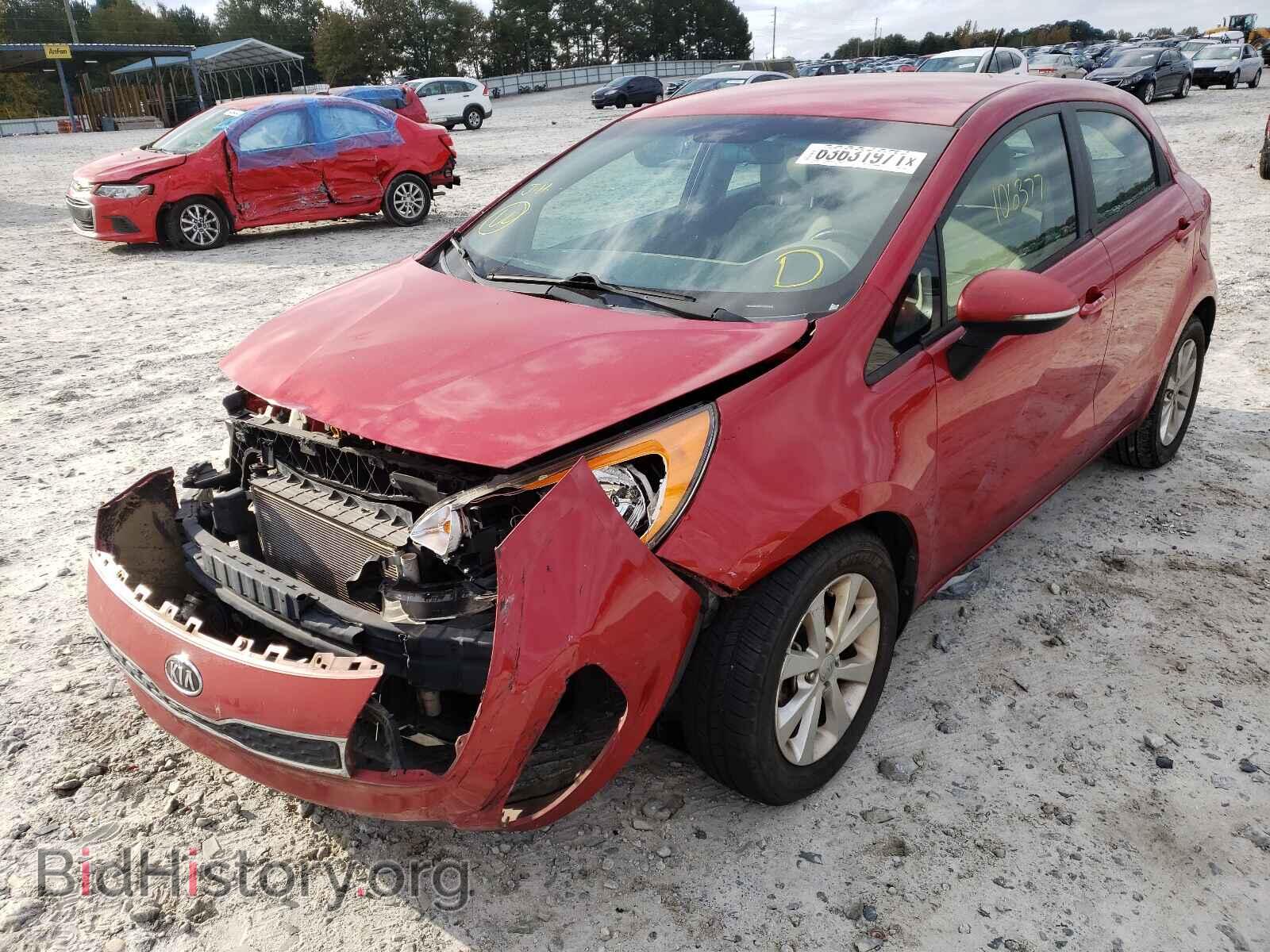 2012 KIA RIO - VIN: KNADN5A30C6070444 - Фото 2