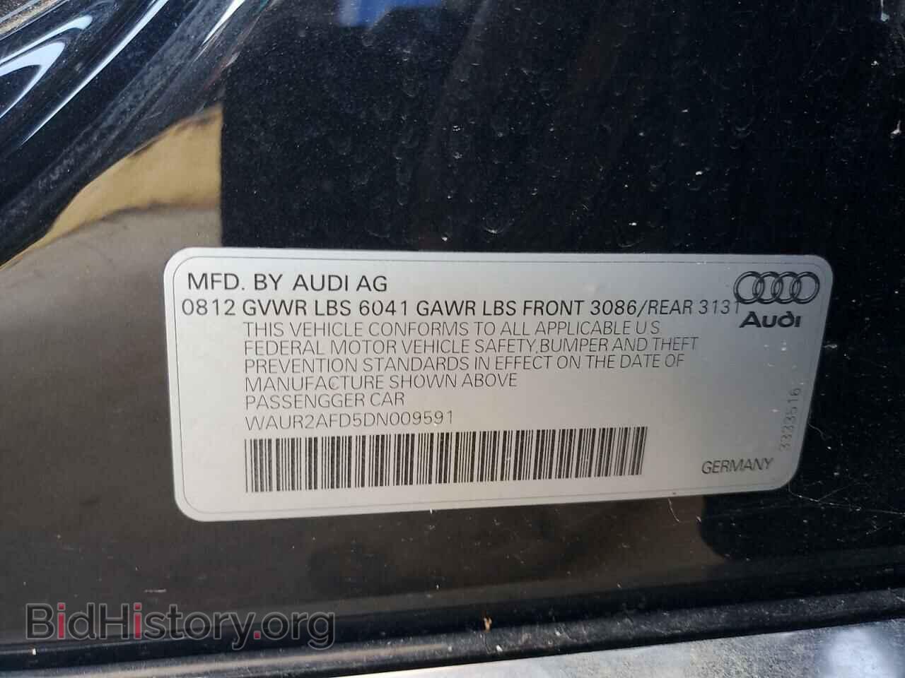 2013 AUDI A8 - VIN: WAUR2AFD5DN009591 - Photo 12