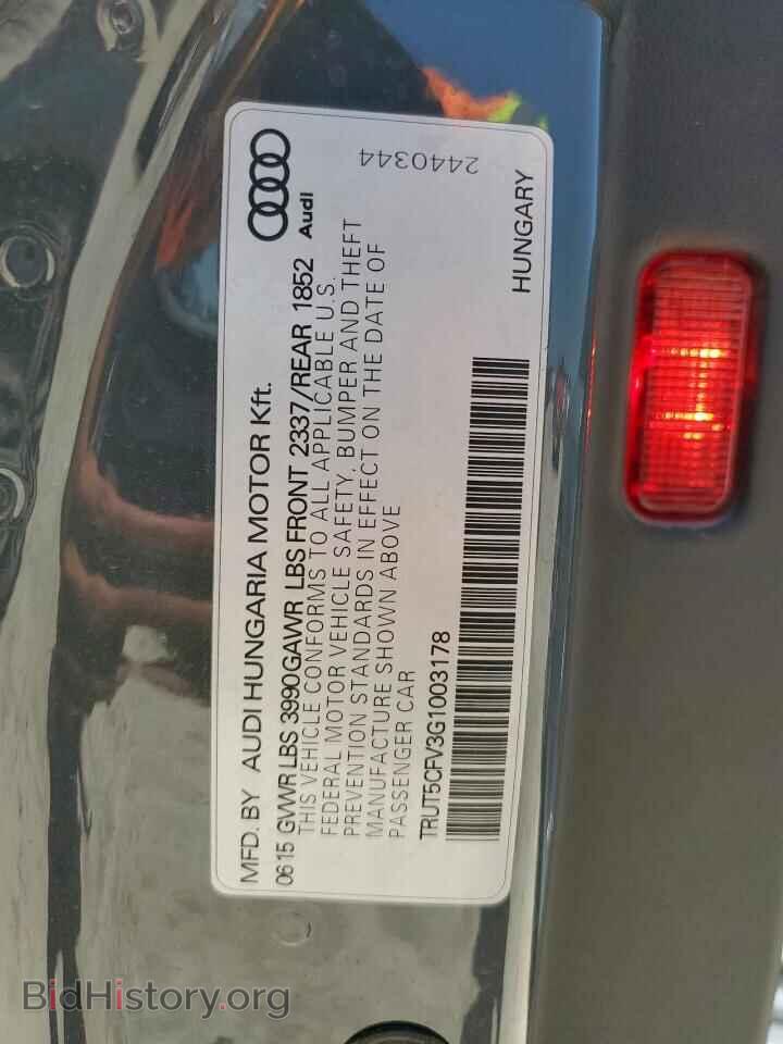 2016 AUDI TT - VIN: TRUT5CFV3G1003178 - Photo 13