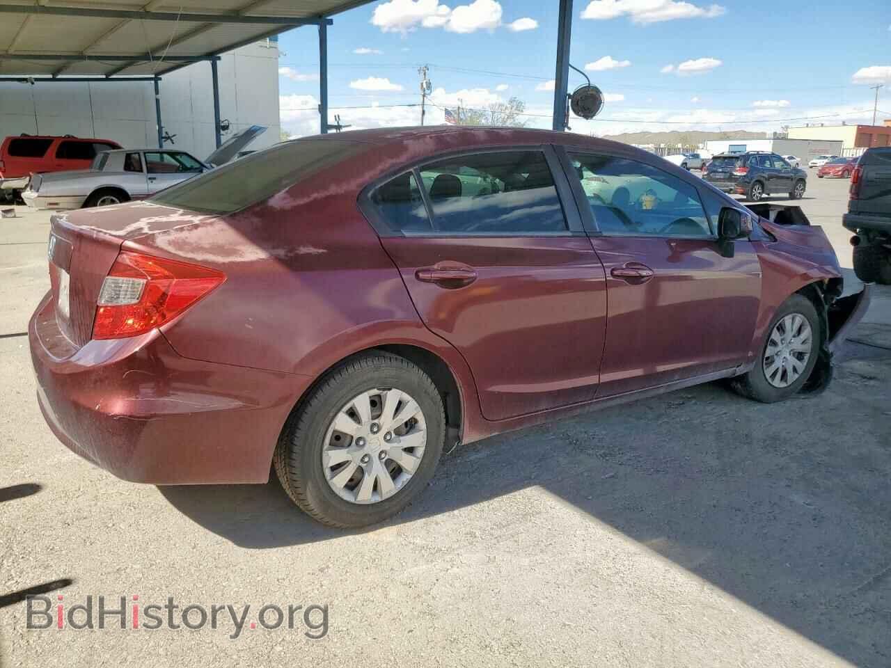 2012 HONDA CIVIC - VIN: 2HGFB2F5XCH606832 - Фото 3