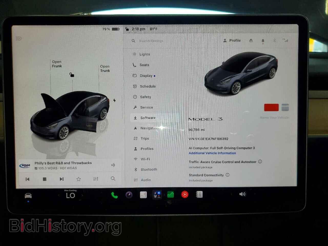 2022 TESLA MODEL 3 - VIN: 5YJ3E1EA7NF186392 - Фото 9