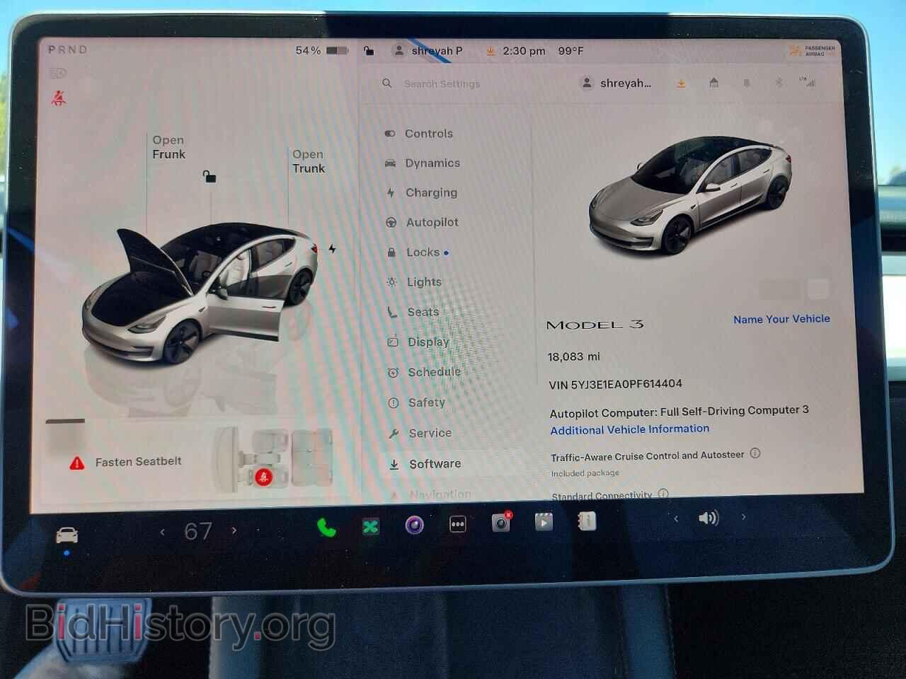 2023 TESLA MODEL 3 - VIN: 5YJ3E1EA0PF614404 - Фото 9