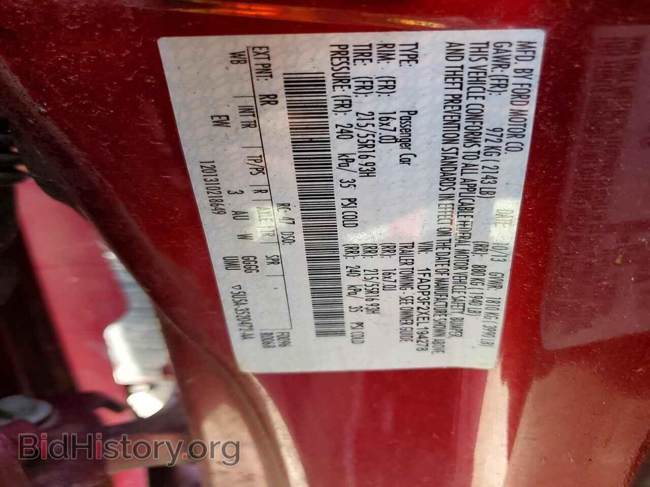2014 FORD FOCUS - VIN: 1FADP3F2XEL194278 - Фото 12