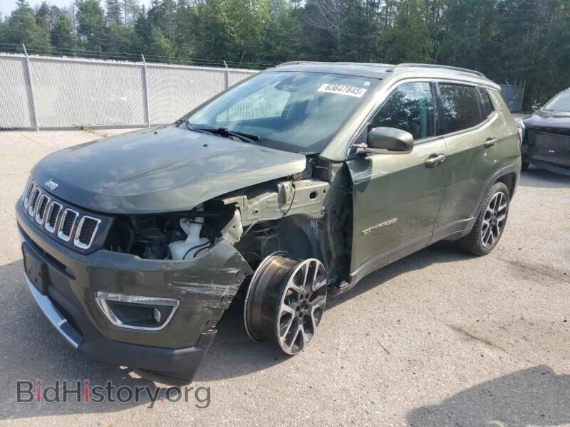 2019 Jeep COMPASS Limited (VIN 3C4NJDCB9KT585044) — photo 1 of 13, Copart, damage: front end