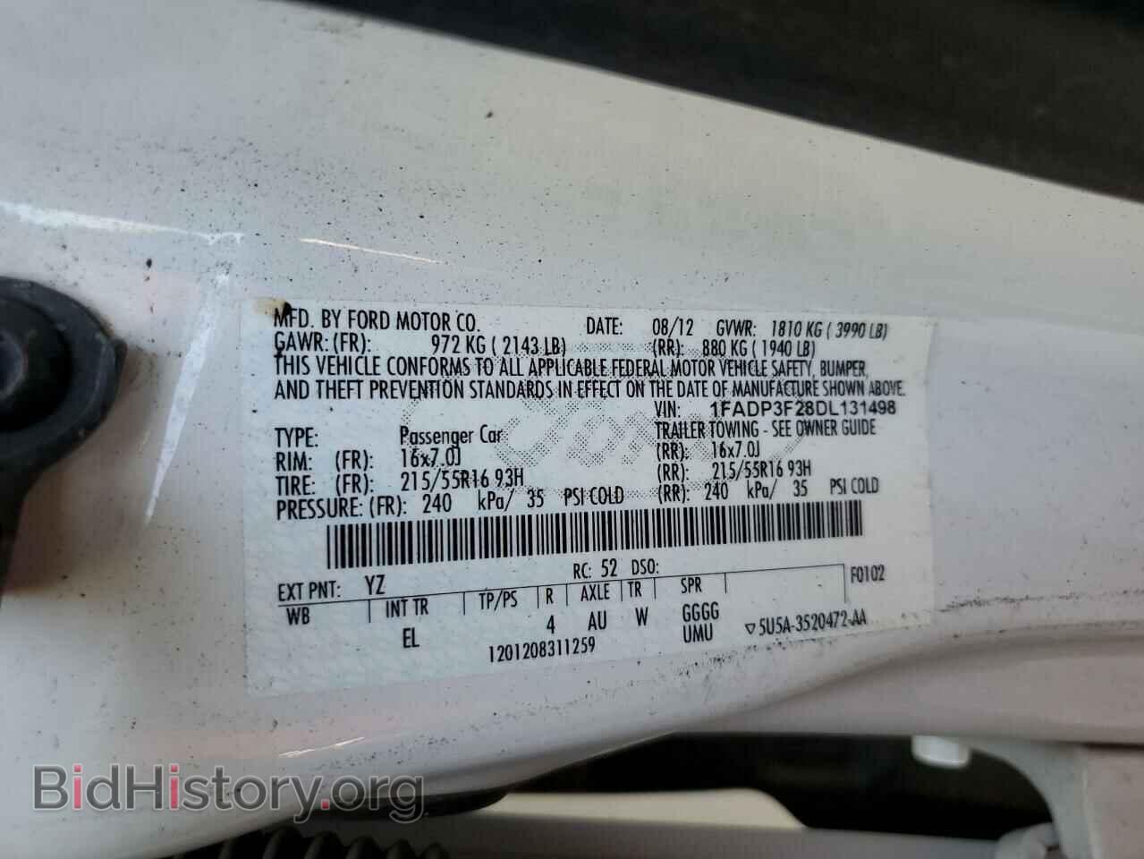 2013 FORD FOCUS - VIN: 1FADP3F28DL131498 - Photo 13