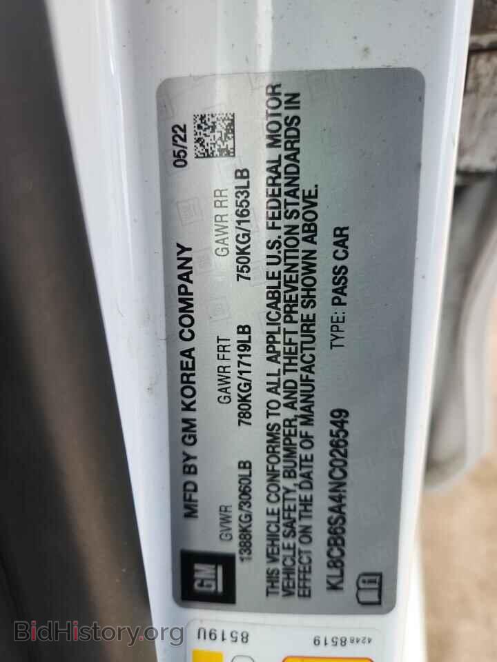 2022 CHEVROLET SPARK - VIN: KL8CB6SA4NC026549 - Фото 12