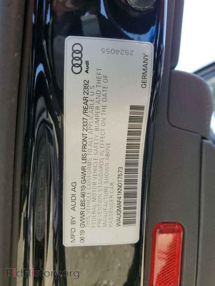 2019 AUDI A4 - VIN: WAUGMAF41KN017573 - Фото 12