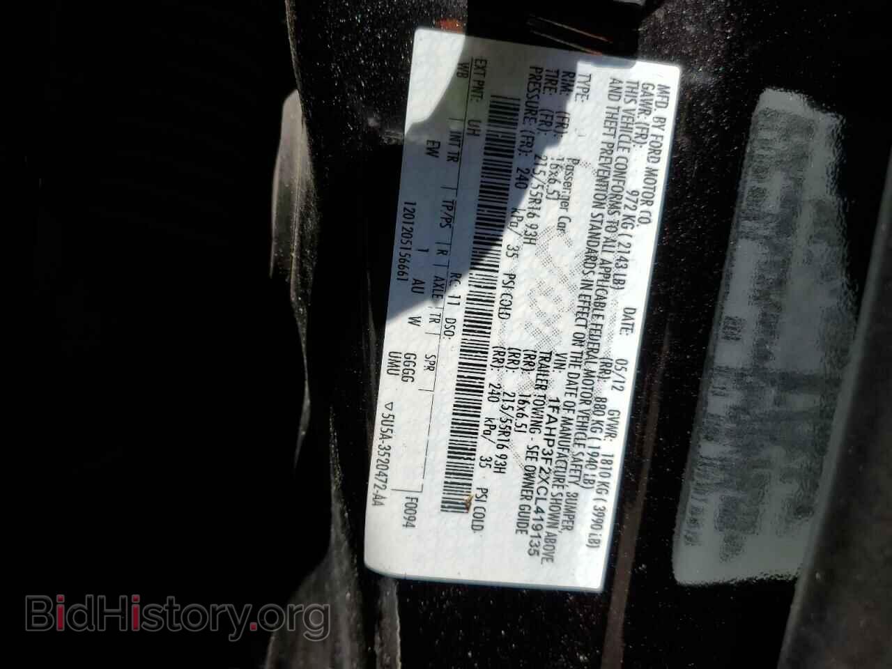 2012 FORD FOCUS - VIN: 1FAHP3F2XCL419135 - Фото 13