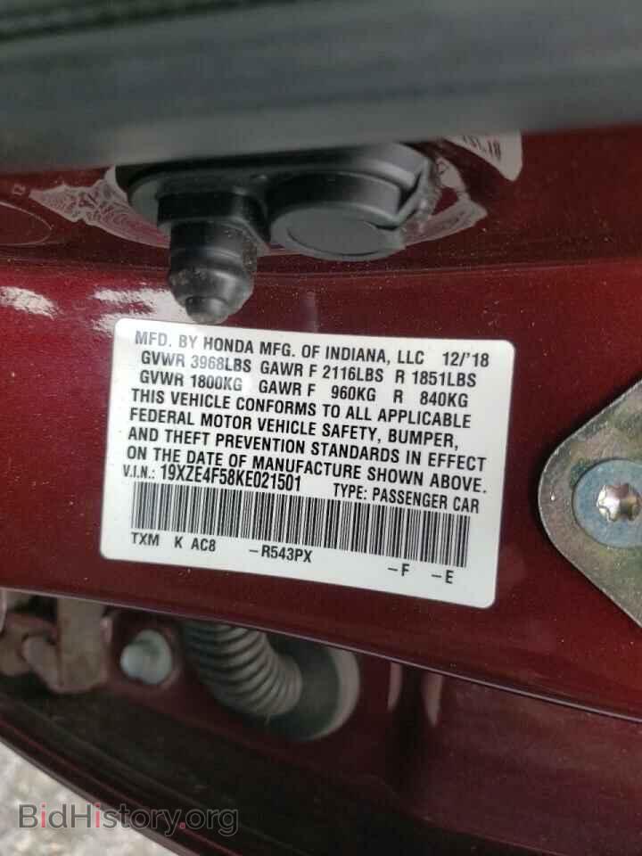 2019 HONDA INSIGHT - VIN: 19XZE4F58KE021501 - Фото 10