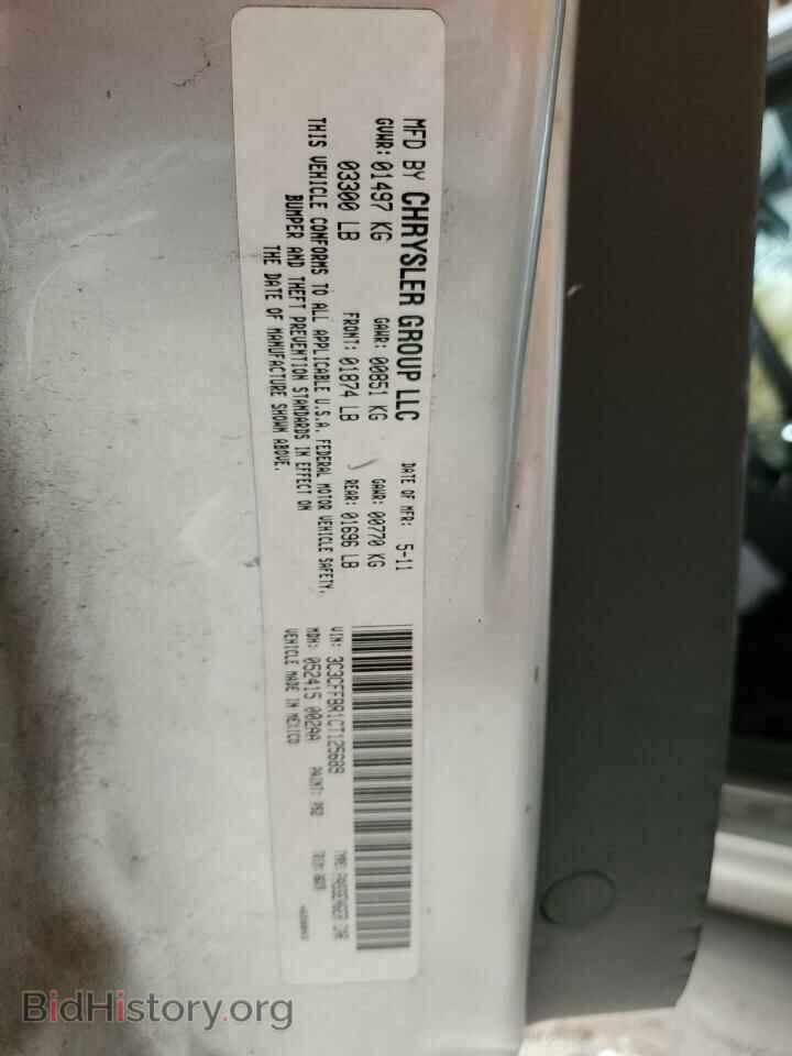 2012 FIAT 500 - VIN: 3C3CFFBR1CT125689 - Фото 10