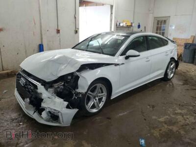 2021 Audi A5 Premium 45, белый — VIN WAUDACF53MA039357, Copart