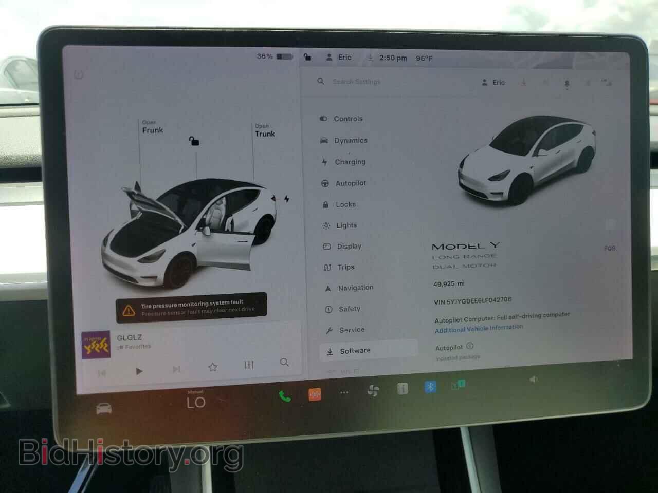 2020 TESLA MODEL Y - VIN: 5YJYGDEE6LF042706 - Photo 9