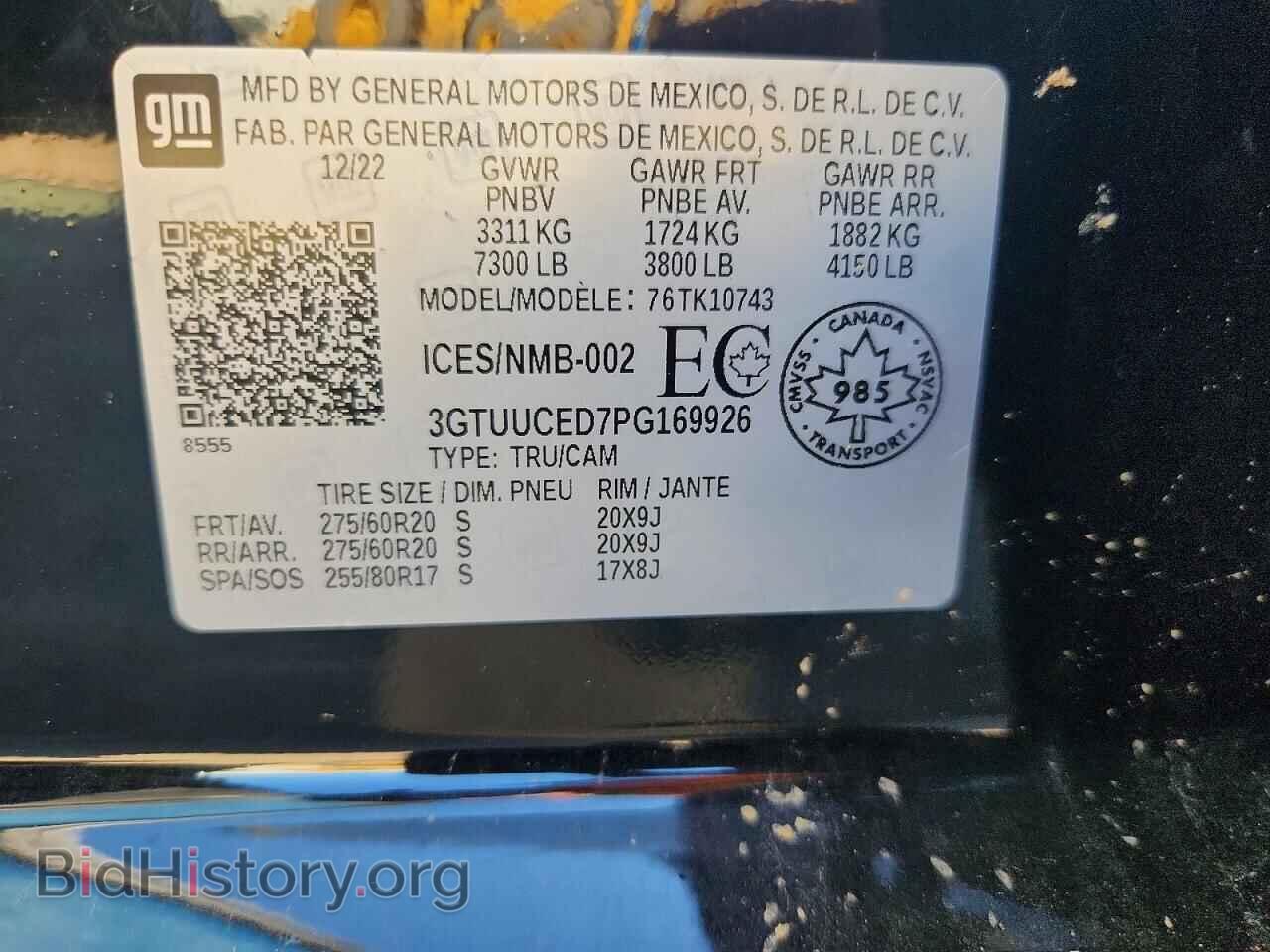 2023 GMC SIERRA - VIN: 3GTUUCED7PG169926 - Photo 12