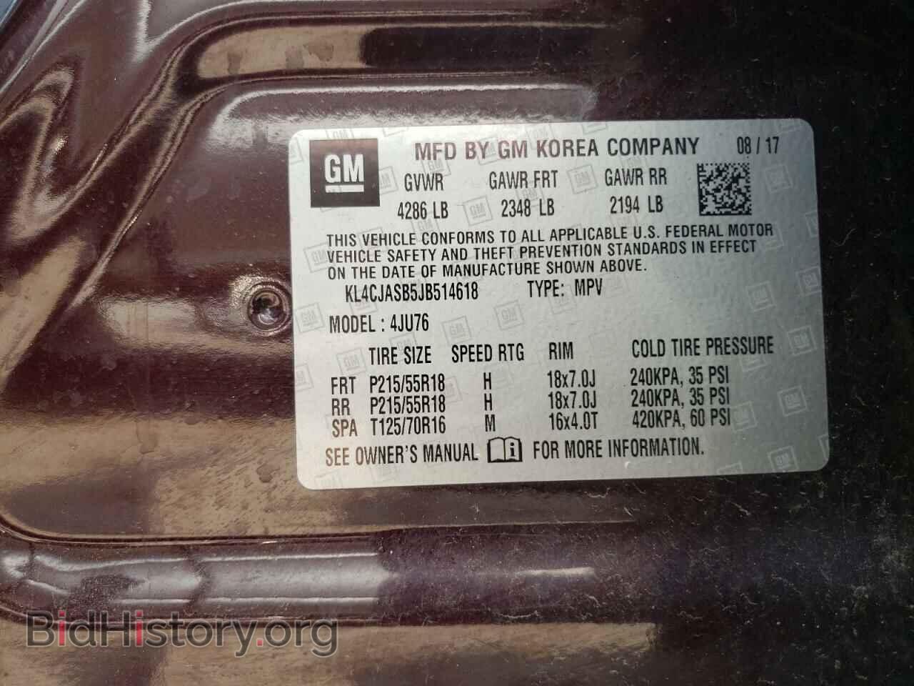 2018 BUICK ENCORE - VIN: KL4CJASB5JB514618 - Photo 12