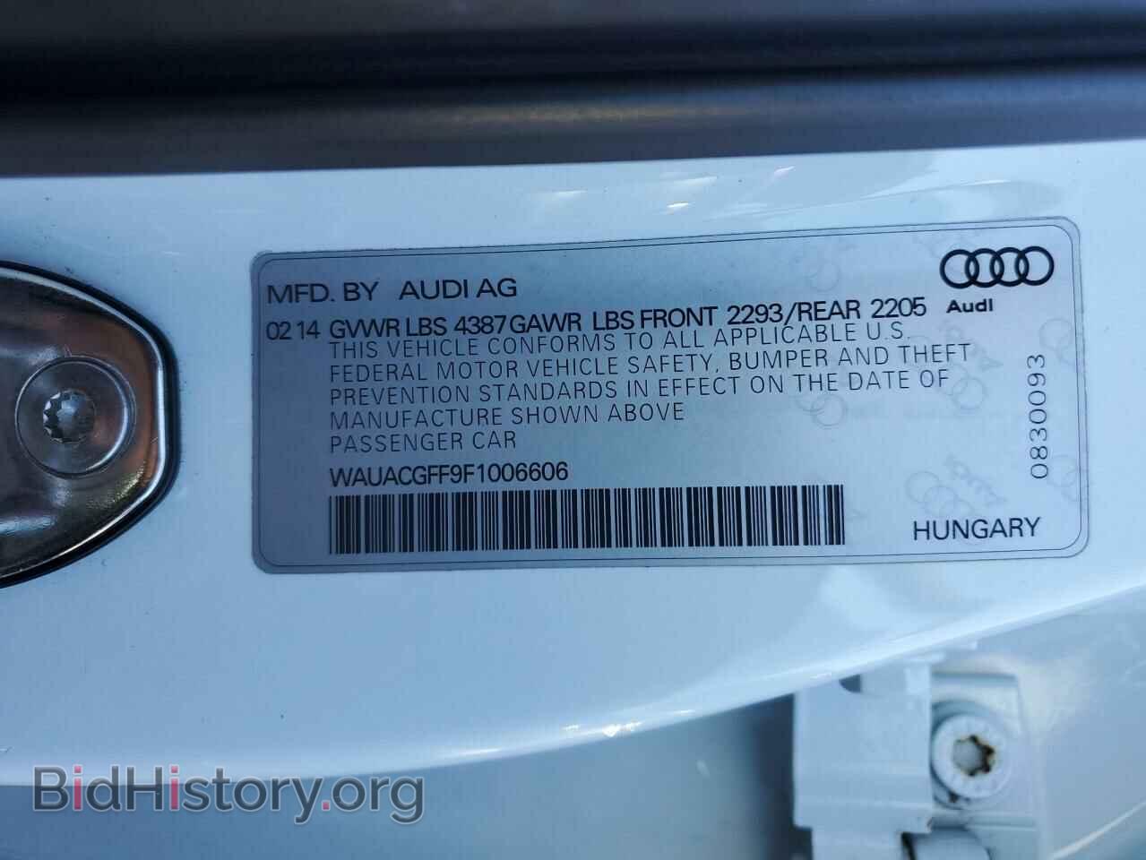 2015 AUDI A3 - VIN: WAUACGFF9F1006606 - Фото 10