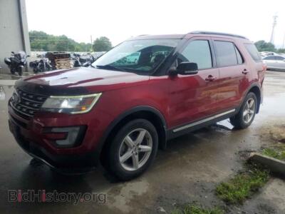 2017 Ford EXPLORER XLT, red — VIN 1FM5K8D82HGD82559, Copart