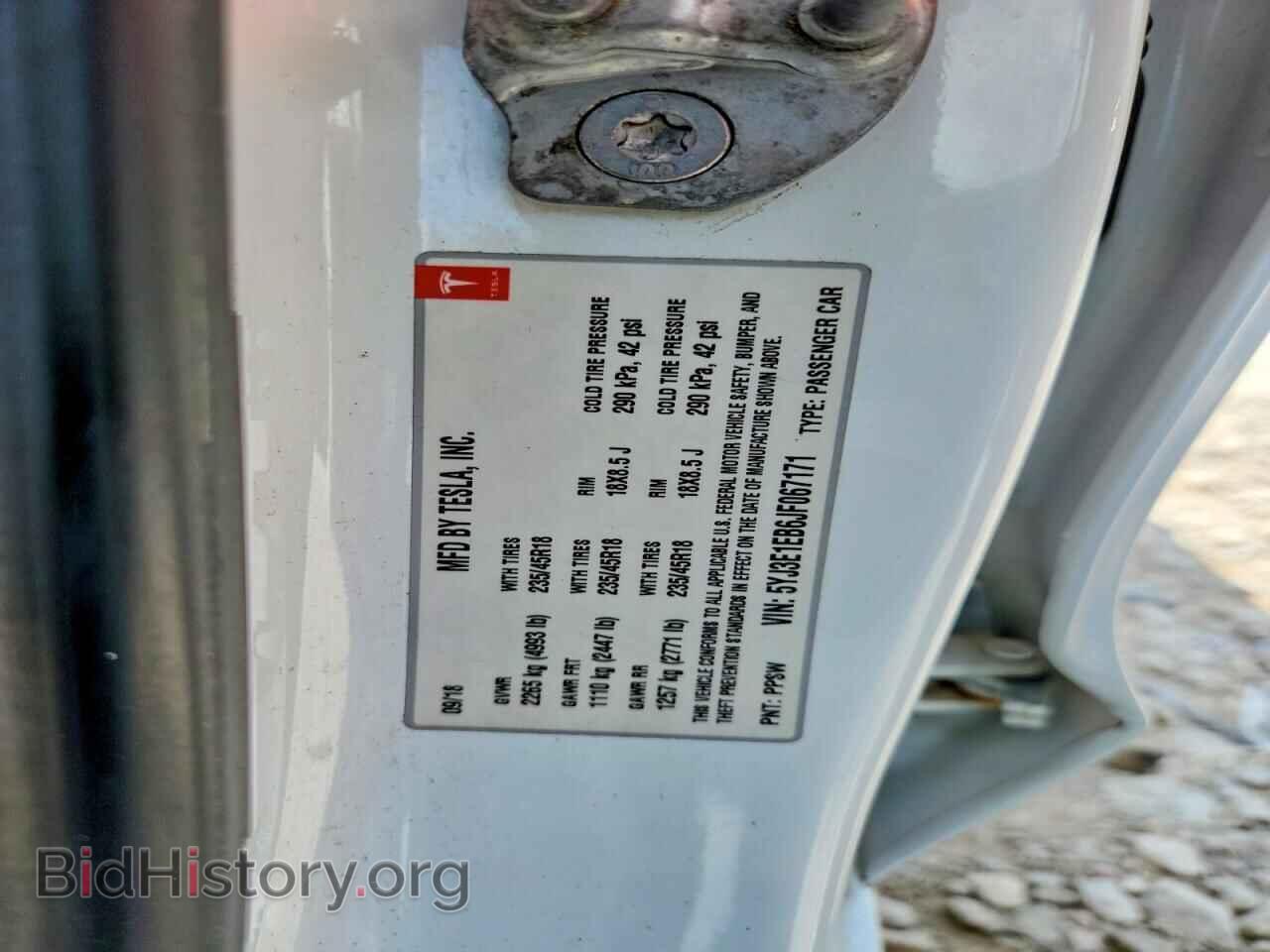 2018 TESLA MODEL 3 - VIN: 5YJ3E1EB6JF067171 - Фото 12