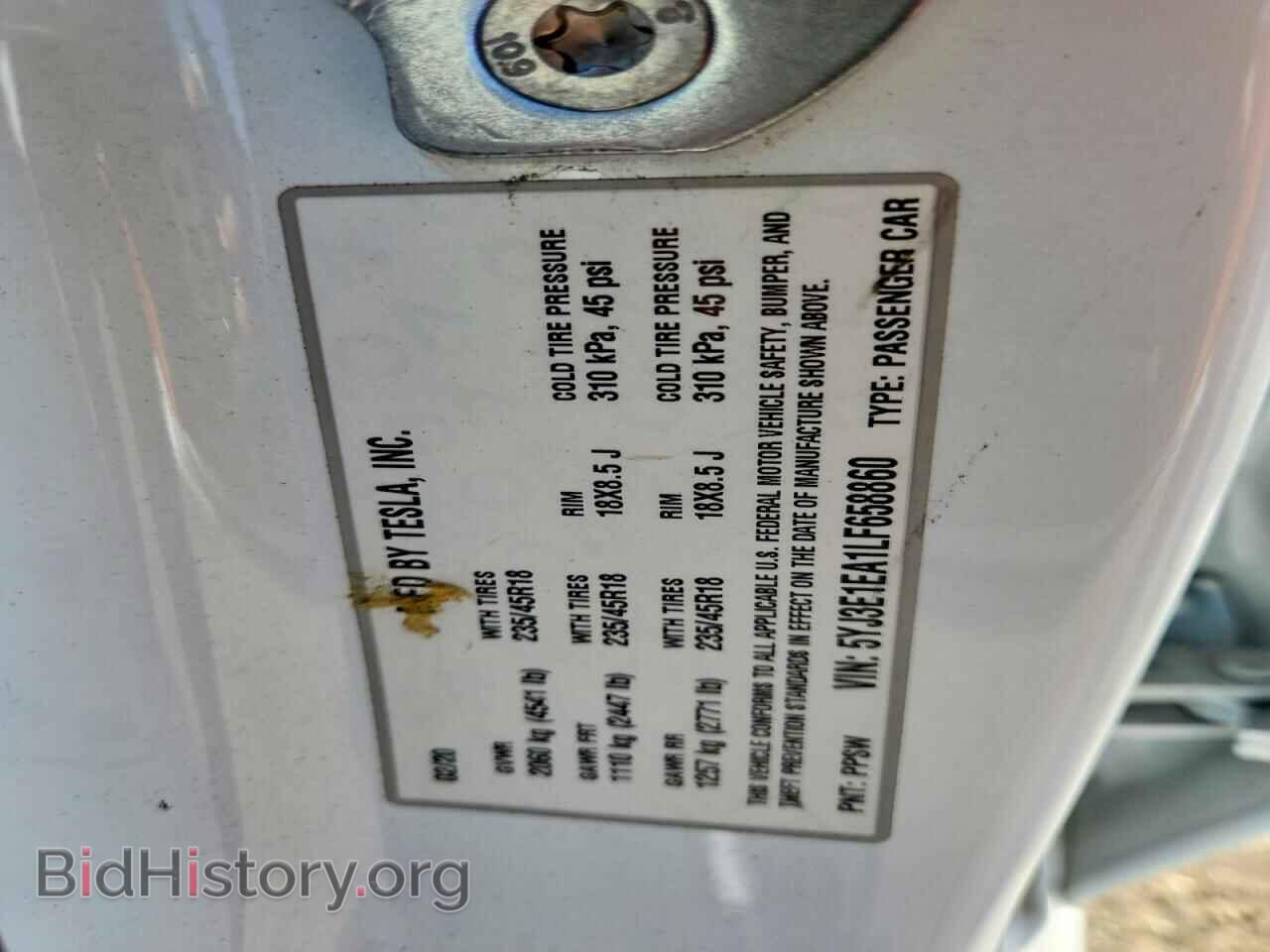 2020 TESLA MODEL 3 - VIN: 5YJ3E1EA1LF658860 - Фото 12